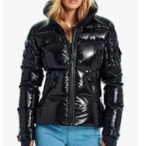 SAM Women's Freestyle Bomber/Puffer Jacket Jet Black Size Large